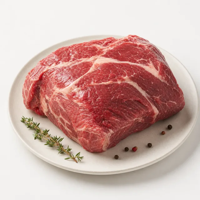Beef, boiling meat, with fat, raw