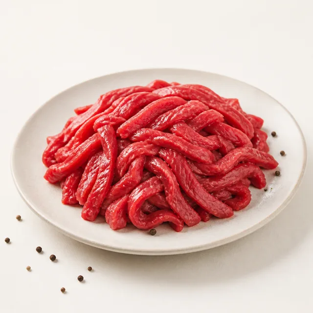 Beef, chopped, raw