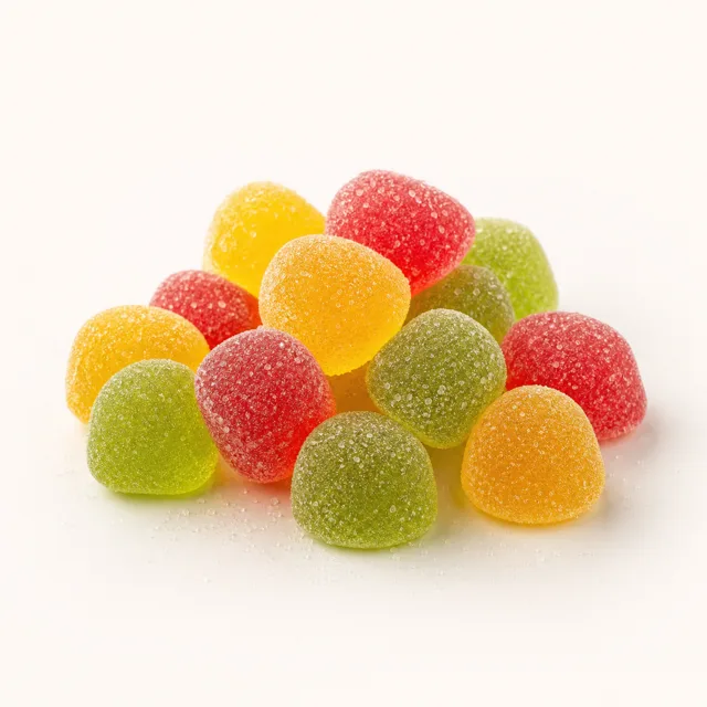 Jelly babies with fruit essence