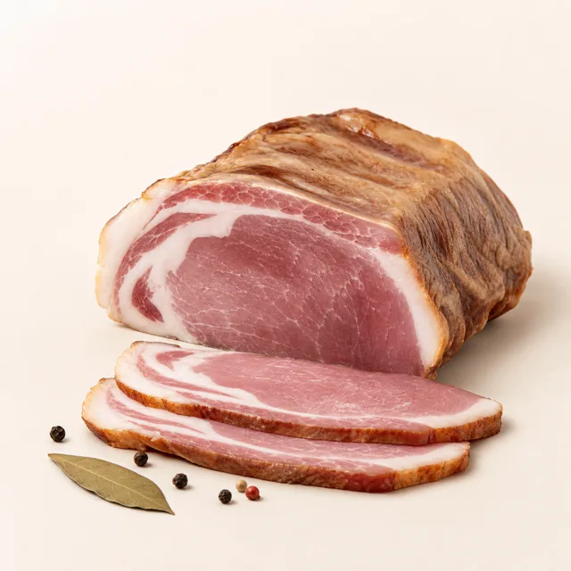 Pork, loin, cured, raw