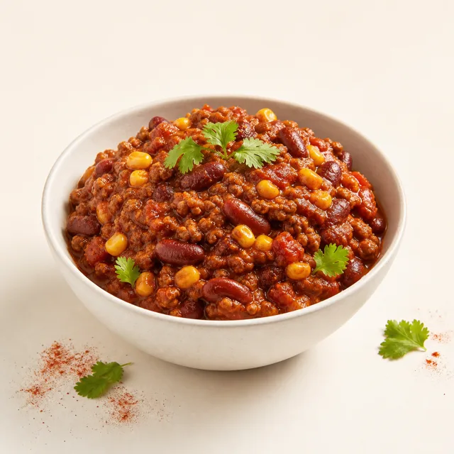 Chili con carne, préparé