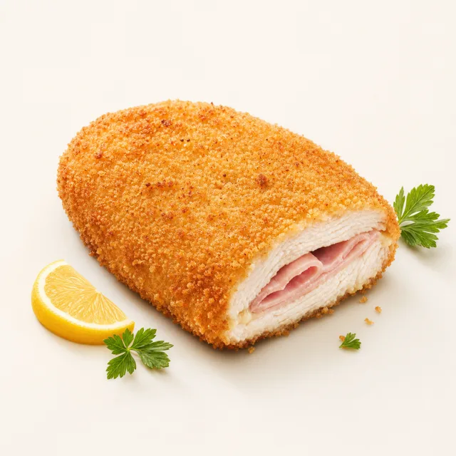 Cordon bleu de poulet, sauté