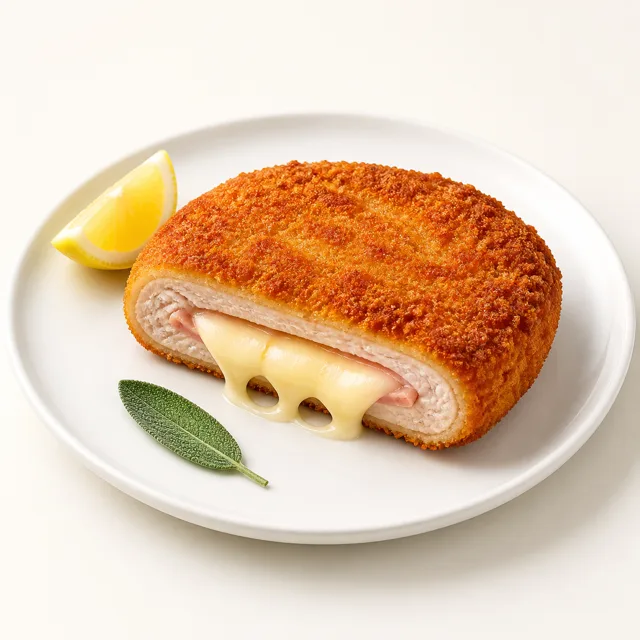 Cordon bleu de veau, sauté