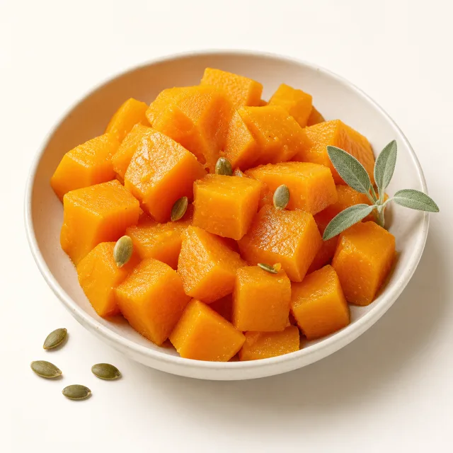Courge, à la vapeur (sans adjonction de sel)