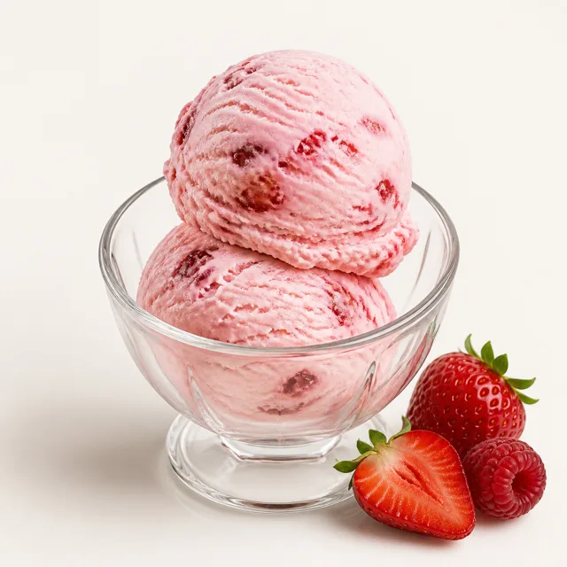 Rahmglace, Frucht