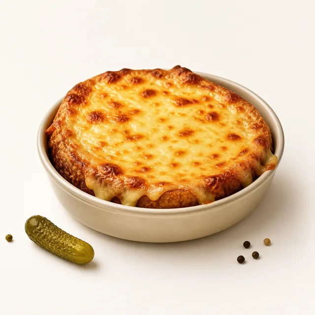 Cheese bread slices, prepared