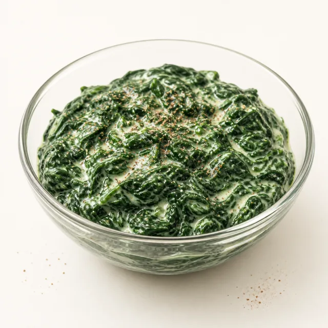 Rahmspinat, gekocht