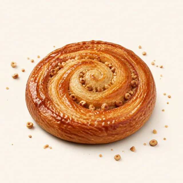 Lumaca alle nocciole, pasta lievitata