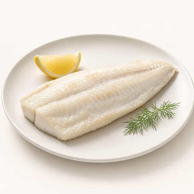 Flounder, filet, steamed (without addition of fat and Salt)