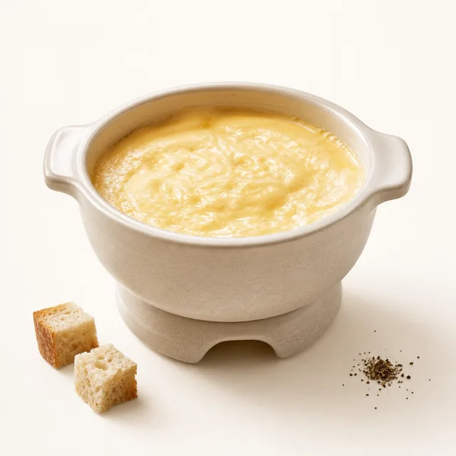 Fondue classique, préparée