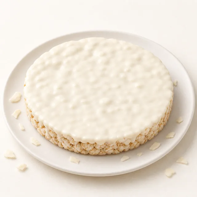 Wholemeal rice waffles with sweet coating
