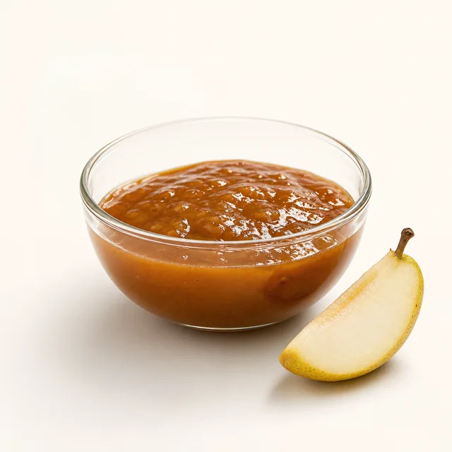 Thickened pear juice
