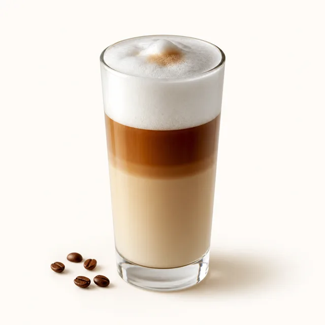 Latte macchiato, non sucré