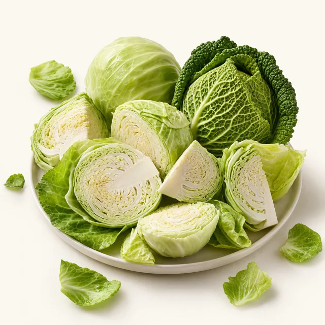Cabbage vegetables (average), raw