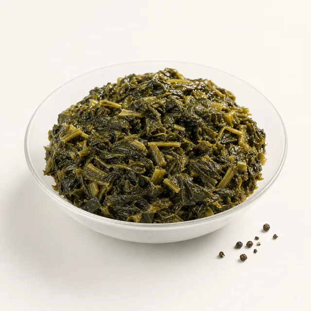 Leafy vegetables (average excluding salads), boiled (without addition of salt and fat)