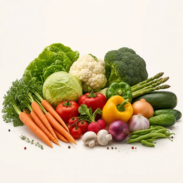 Vegetables (average), raw