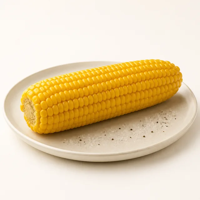 Sweet corn, steamed
