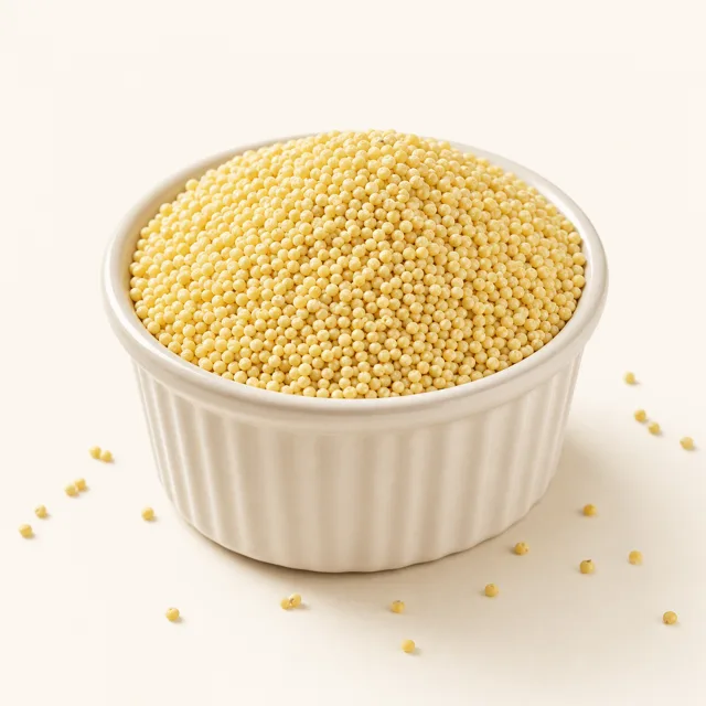 Millet, grains décortiqués