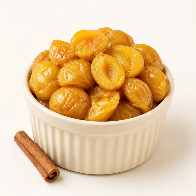 Mirabelle, cuite,  égouttée (sans adjonction de sucre)