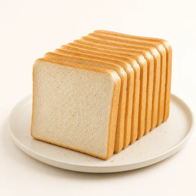 Bread for toasting, white, made with vegetable oil