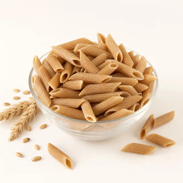 Pâtes alimentaires au blé complet, sèches