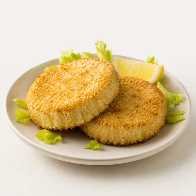 Piccata de céleri, préparée