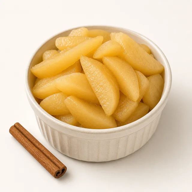 Pere, cotte, sgocciolate (senza aggiunta di zucchero)