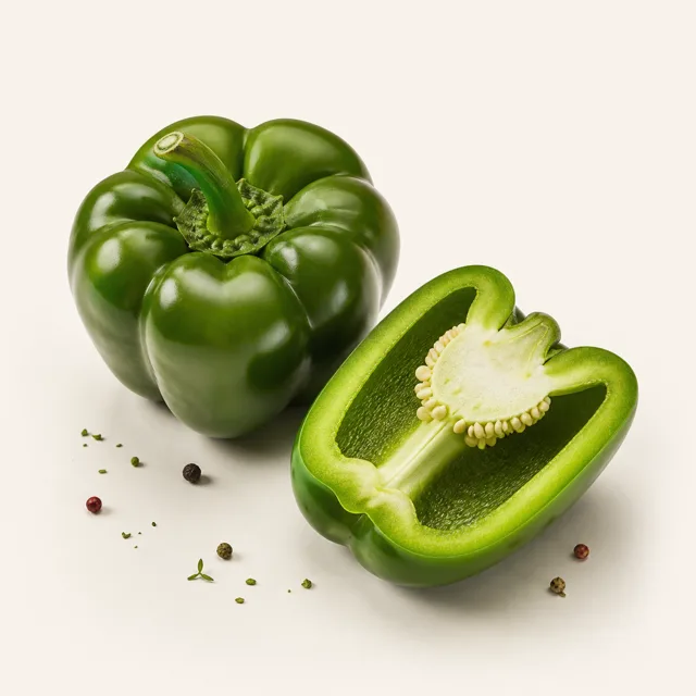 Bell pepper, green, raw