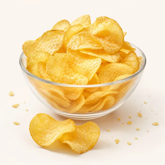 Potato chips fat reduced