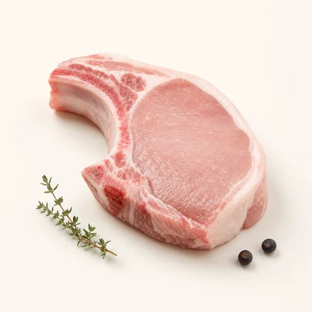 Pork, chop, raw