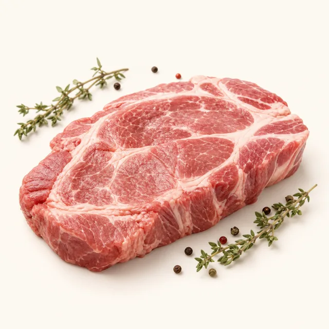 Pork, throat, raw