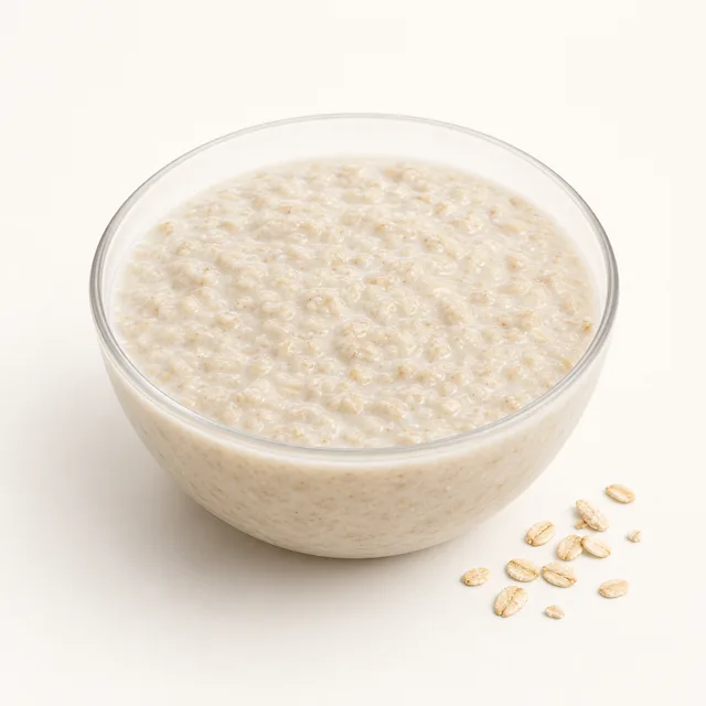 Haferbrei, zubereitet (mit teilentrahmter Milch, ohne Zugabe von Zucker)