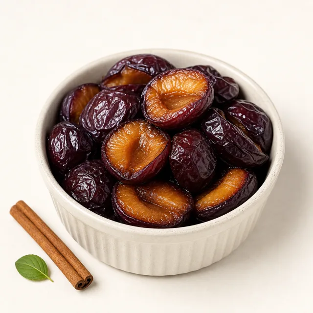 Prune, cuite, égouttée (sans adjonction de sucre)