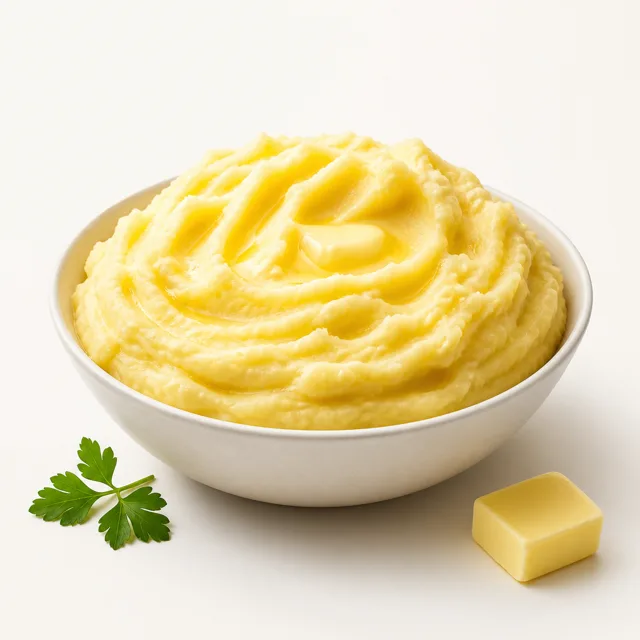 Purée de pommes de terre, préparée (avec du lait entier et du beurre)