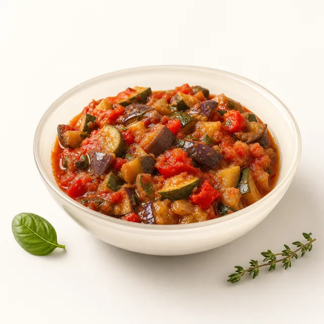 Ratatouille, prepared
