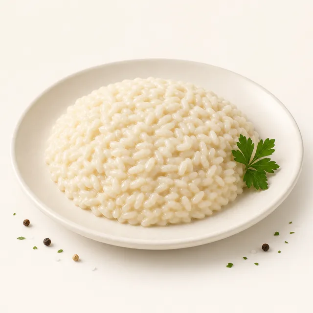 Risotto without cheese, prepared