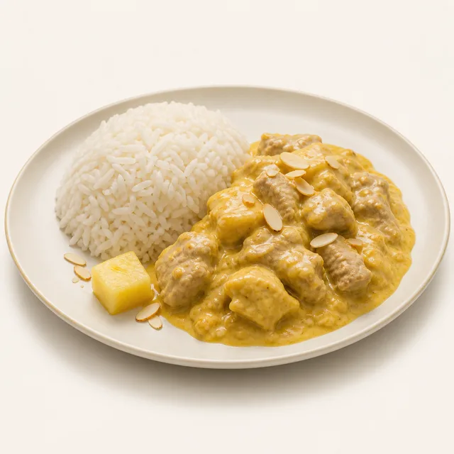 Riz casimir de veau, préparé