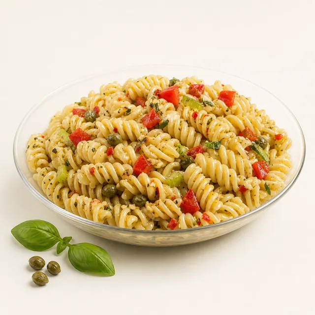 Salade de pâtes à la sauce italienne