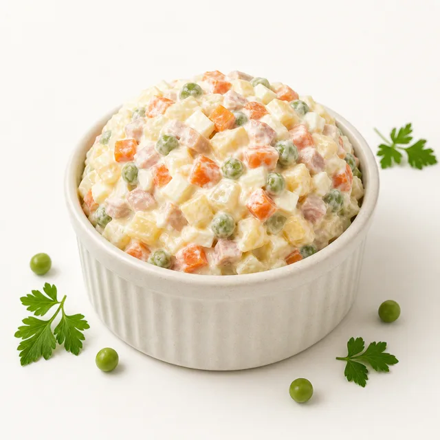 Insalata russa, preparata