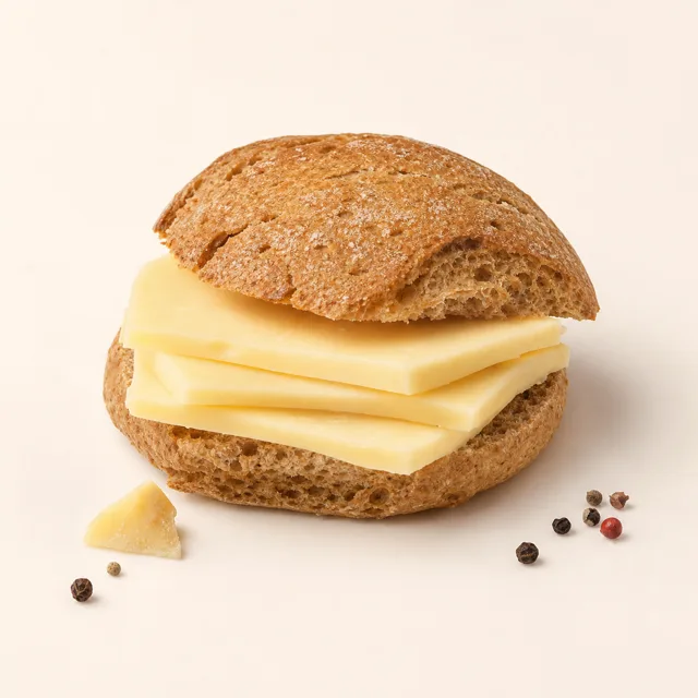 Sandwich (Ruchbrot) mit Halbhartkäse