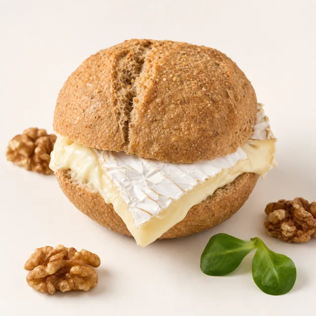 Sandwich (Ruchbrot) mit Weichkäse