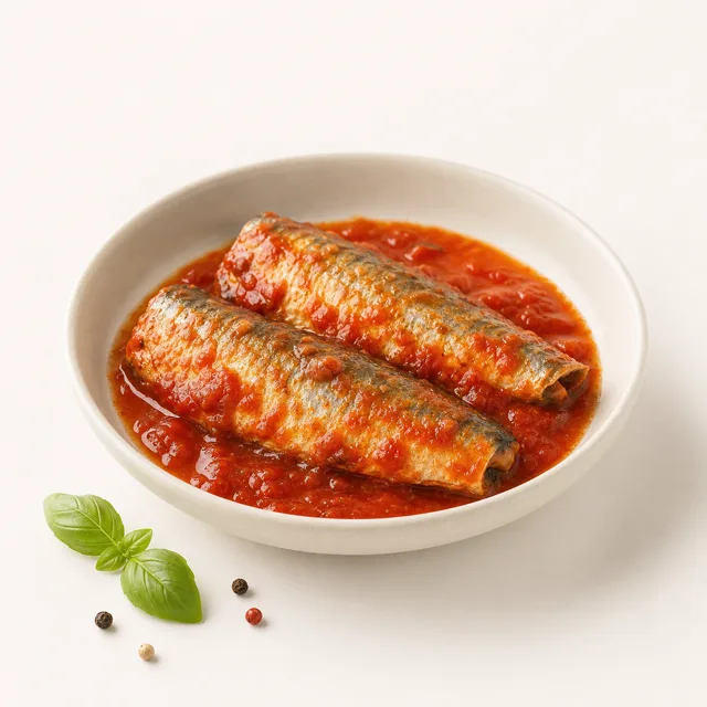 Sardine à la sauce tomate, en conserve