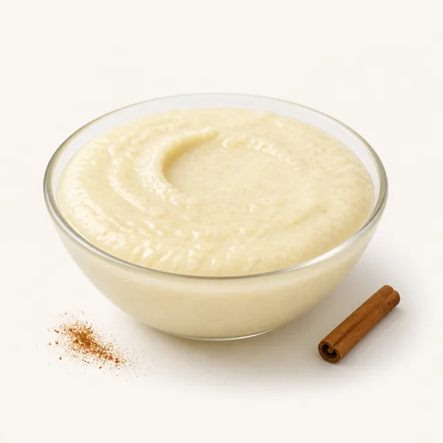 Semolino, preparato (con latte intero, senza aggiunta di zucchero)