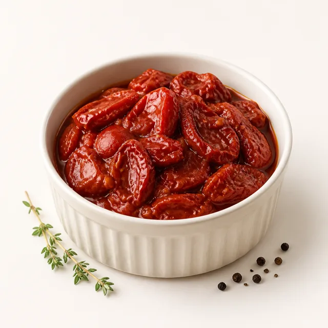 Tomate, à l'étuvée (sans adjonction de graisse ni de sel)
