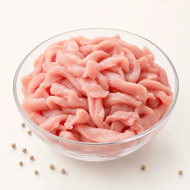 Veal, chopped, raw