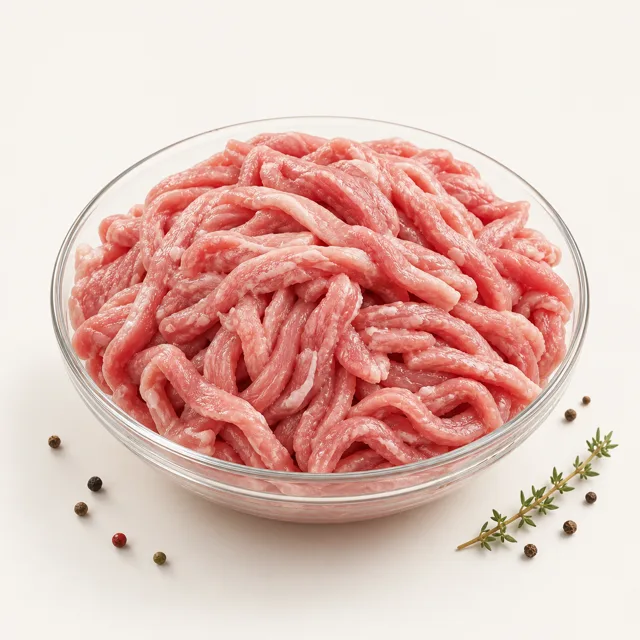 Geschnetzeltes (Durchschnitt aus Rind, Kalb, Schwein, Geflügel), roh