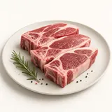Lamb (average excluding offal, chop), raw