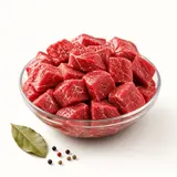 Beef, ragout (goulash), raw
