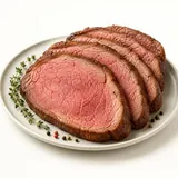 Beef, shoulder, medium roast in oven (without addition of fat and salt)
