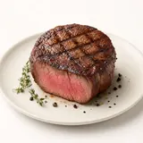 Beef, Filet, fried in oven "medium" (without addition of fat and salt)